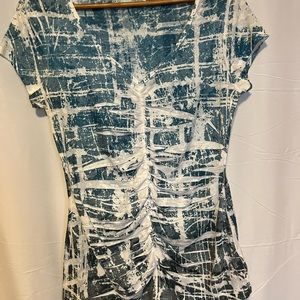 Maurices blue and white v-neck